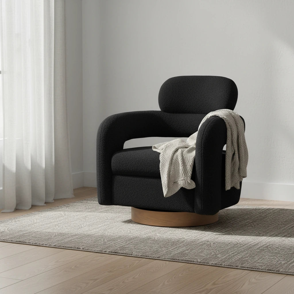Fauteuil pivotant Sherpa large de 29 po