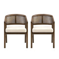 Chaise de salle à manger cannée (lot de 2)