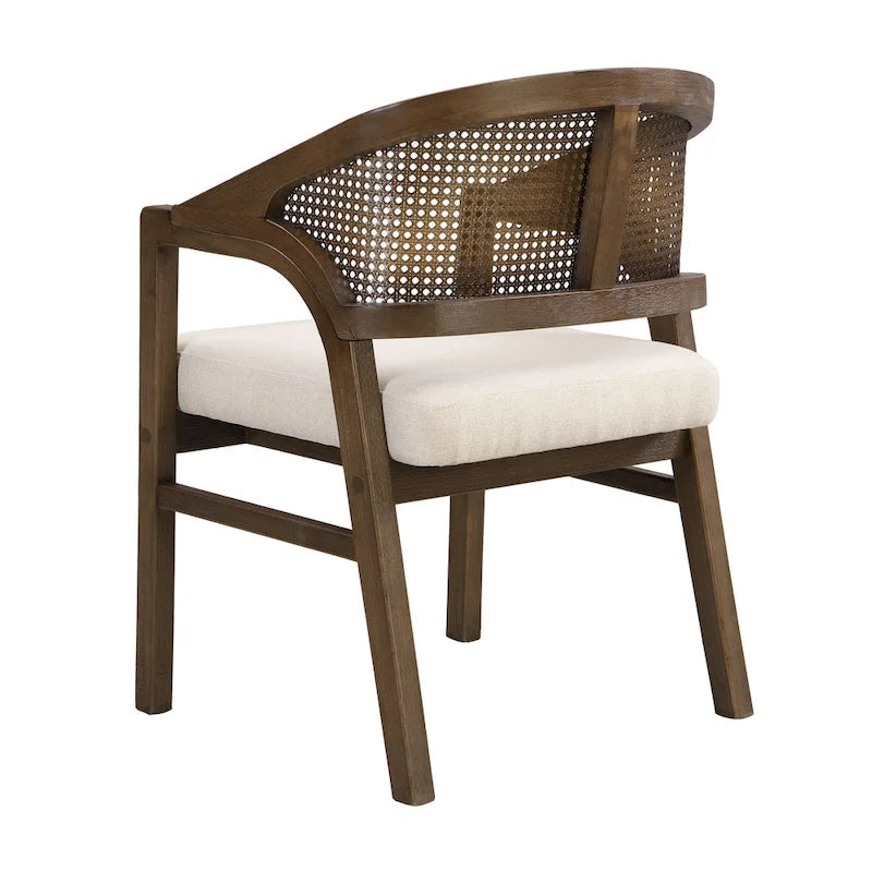 Chaise de salle à manger cannée (lot de 2)