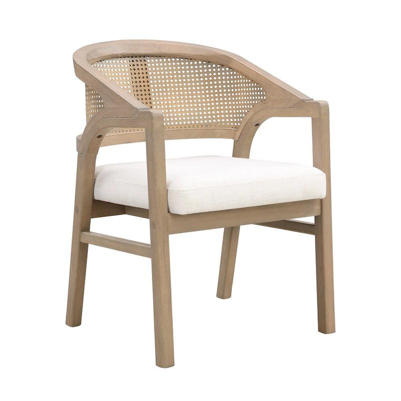 Chaise de salle à manger cannée (lot de 2)