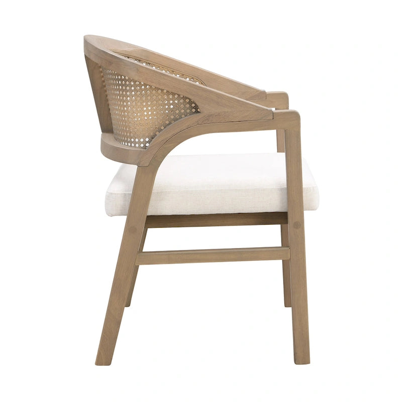 Chaise de salle à manger cannée (lot de 2)