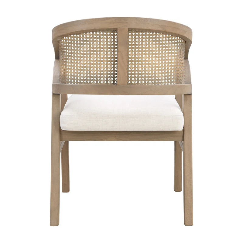 Chaise de salle à manger cannée (lot de 2)