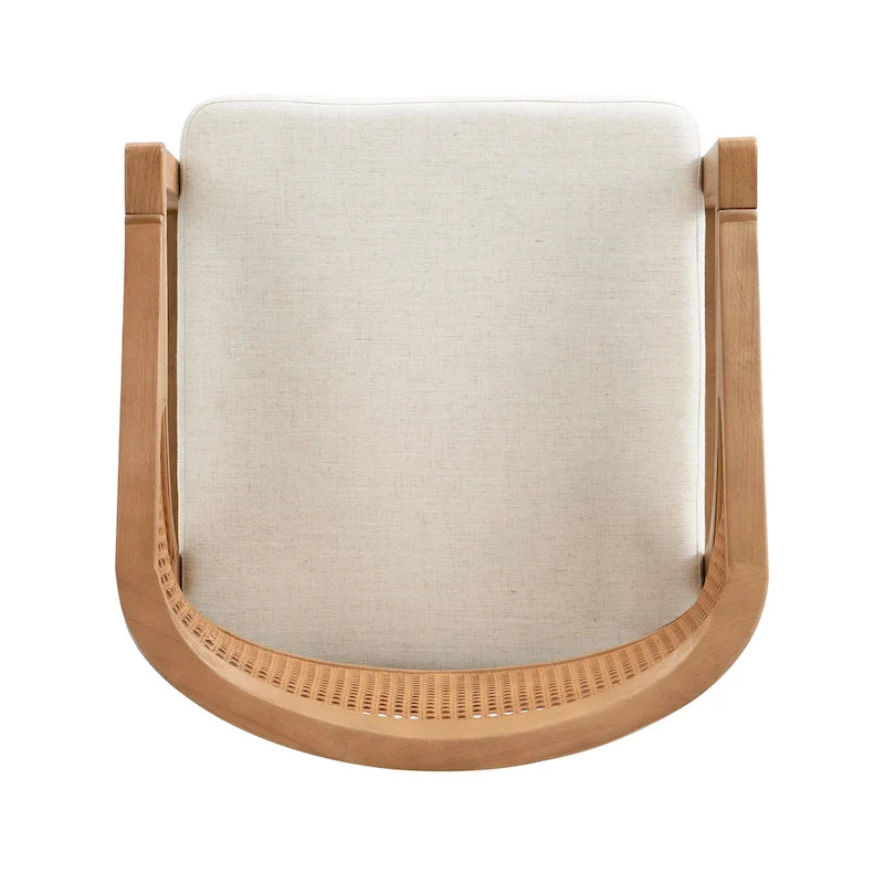 Chaise de salle à manger cannée (lot de 2)