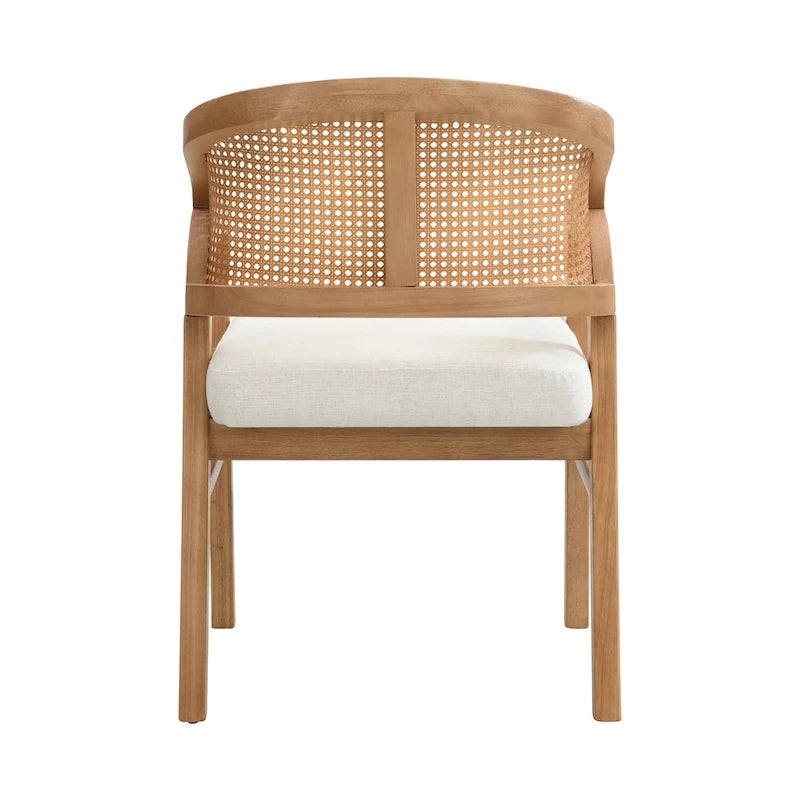 Chaise de salle à manger cannée (lot de 2)