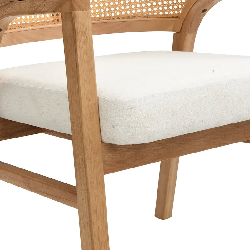 Chaise de salle à manger cannée (lot de 2)