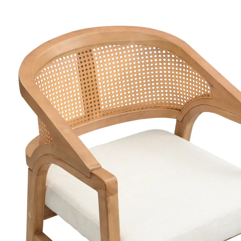 Chaise de salle à manger cannée (lot de 2)