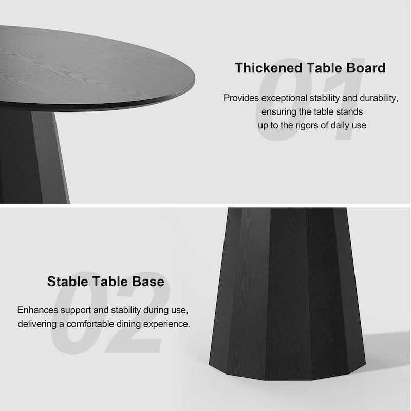 Table à manger ovale 67 po avec 3 options de couleur pour 6 personnes - 67x33.5x31
