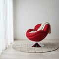 Fauteuil d'appoint décontracté en tissu kaki