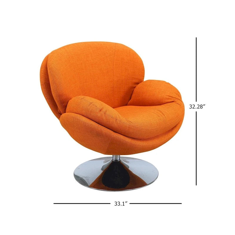 Fauteuil d'appoint décontracté en tissu kaki