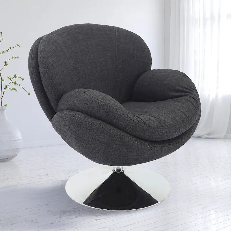 Fauteuil d'appoint décontracté en tissu kaki