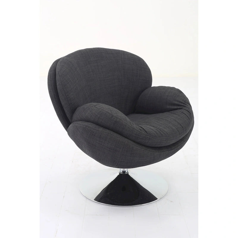 Fauteuil d'appoint décontracté en tissu kaki