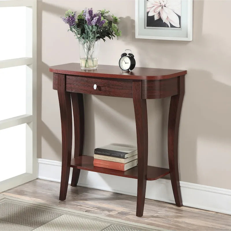 Console à 1 tiroir avec étagère