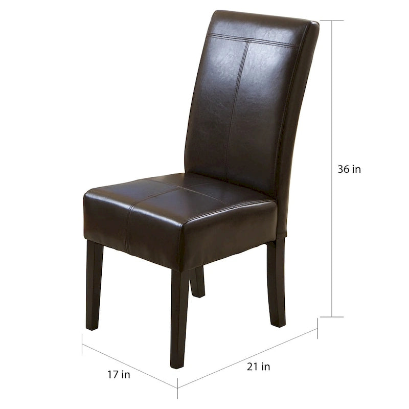 Chaises de salle à manger capitonnées à surpiqûres en T (lot de 6) par