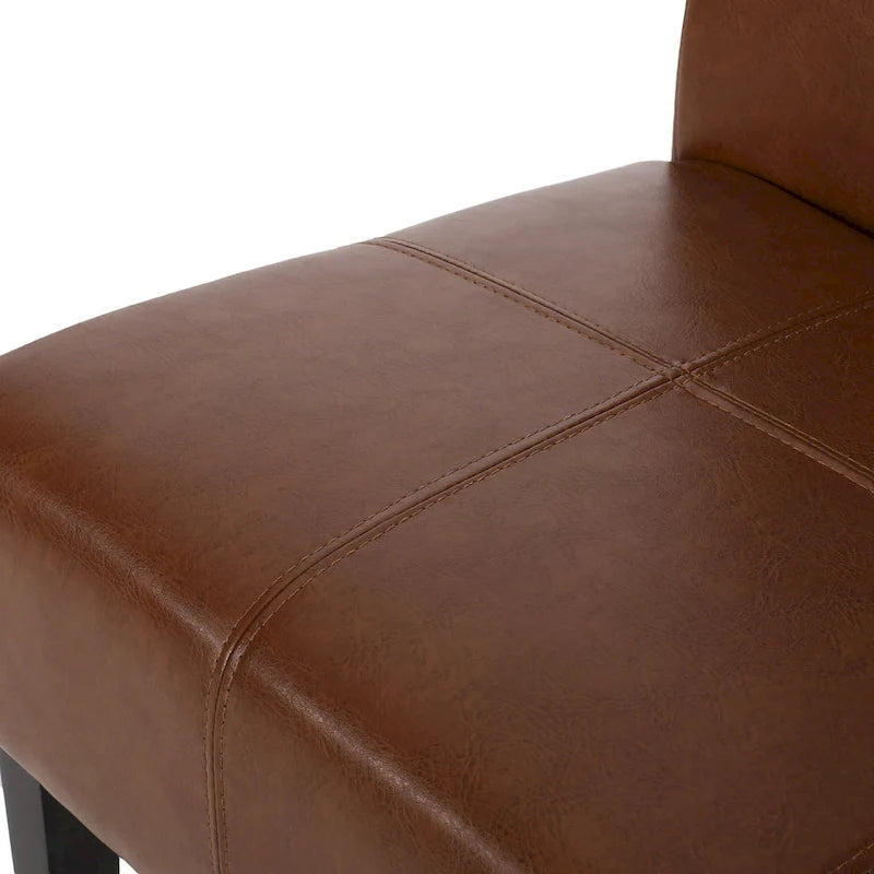 Chaises de salle à manger capitonnées à surpiqûres en T (lot de 6) par