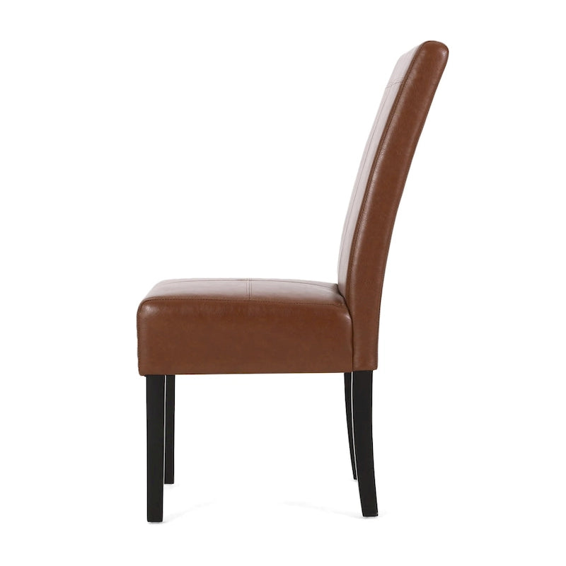 Chaises de salle à manger capitonnées à surpiqûres en T (lot de 6) par