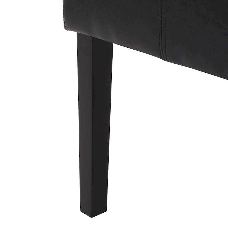 Chaises de salle à manger capitonnées à surpiqûres en T (lot de 6) par