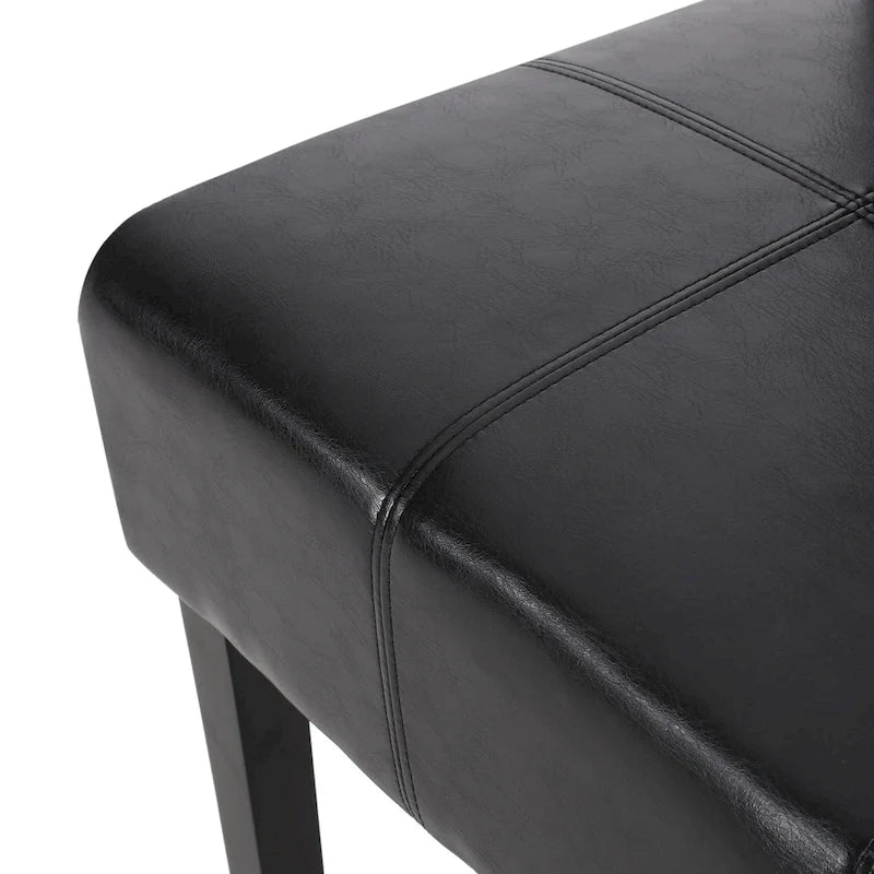 Chaises de salle à manger capitonnées à surpiqûres en T (lot de 6) par