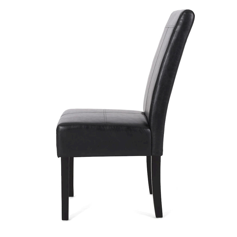 Chaises de salle à manger capitonnées à surpiqûres en T (lot de 6) par