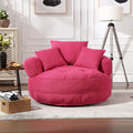 Fauteuil d'appoint rembourré en boucle touffeté avec coussins pour le salon
