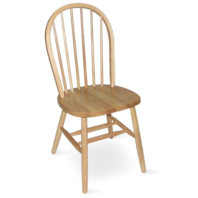 Chaise de salle à manger Windsor à dossier brochettes en bois massif