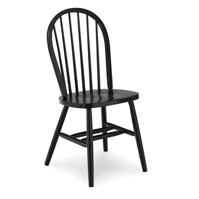 Chaise de salle à manger Windsor à dossier brochettes en bois massif