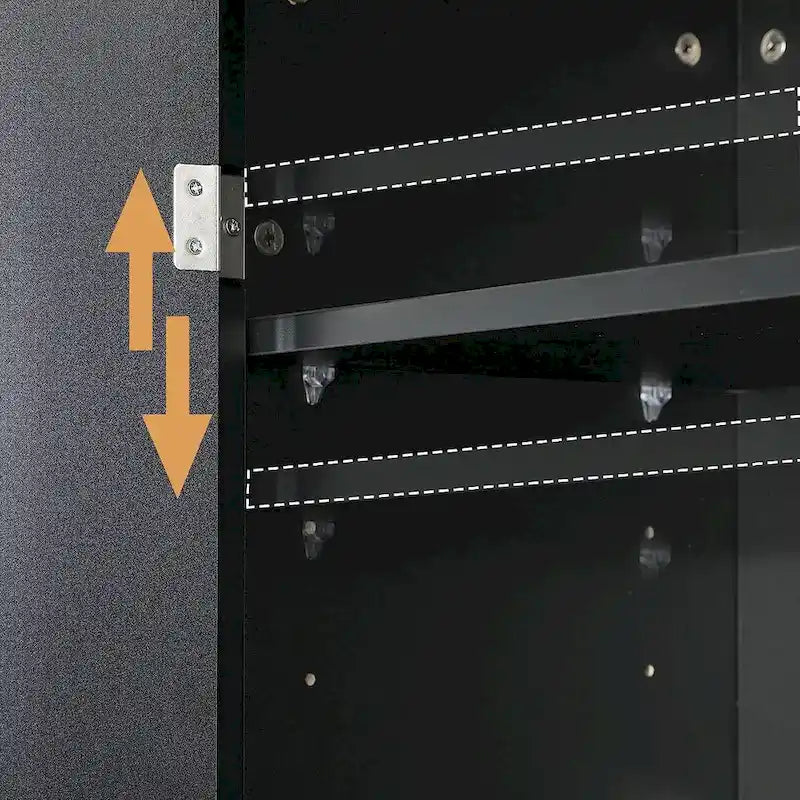 Meuble de cuisine autoportant de 71 po, grand meuble de rangement avec tiroir et étagères réglables, armoire de sol à 2 portes