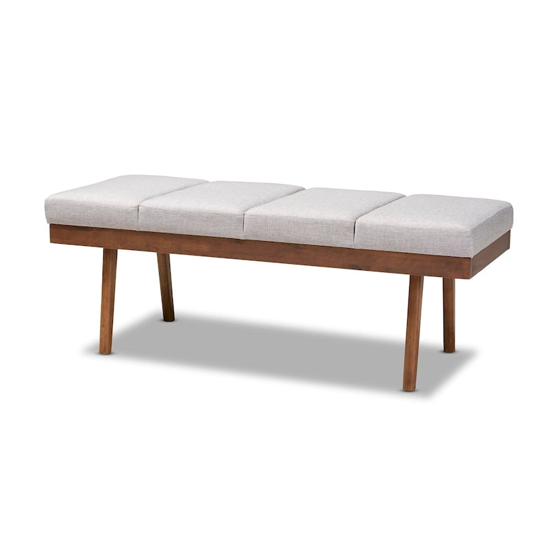 Banc en tissu style Mid-Century