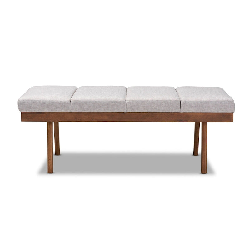 Banc en tissu style Mid-Century