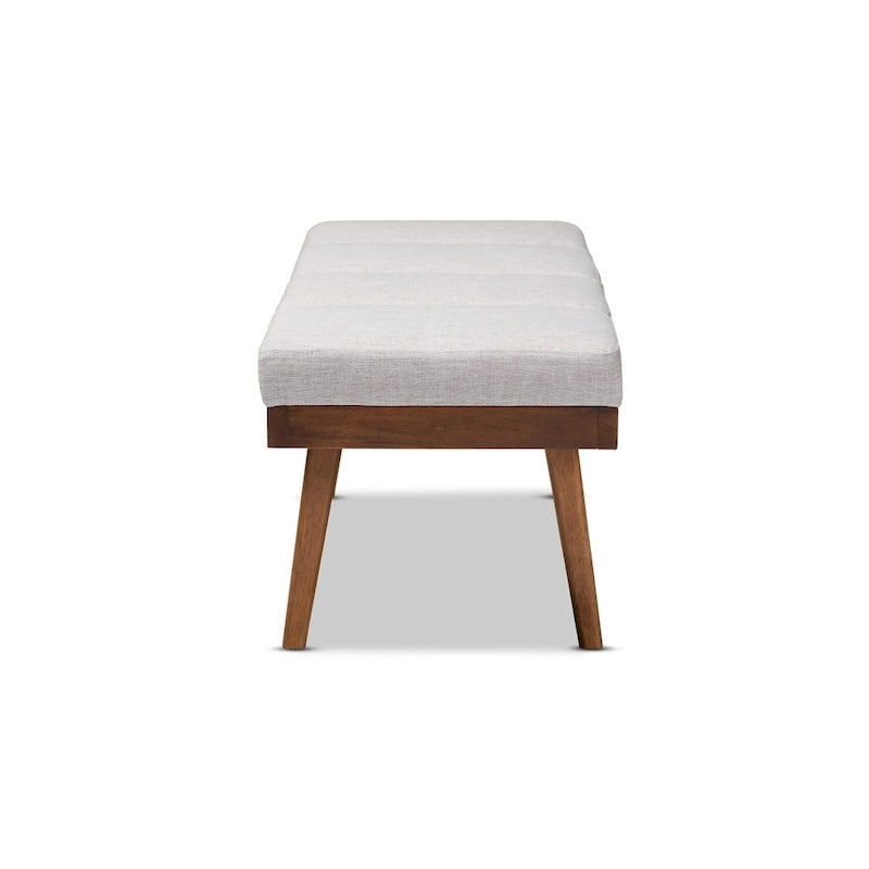Banc en tissu style Mid-Century