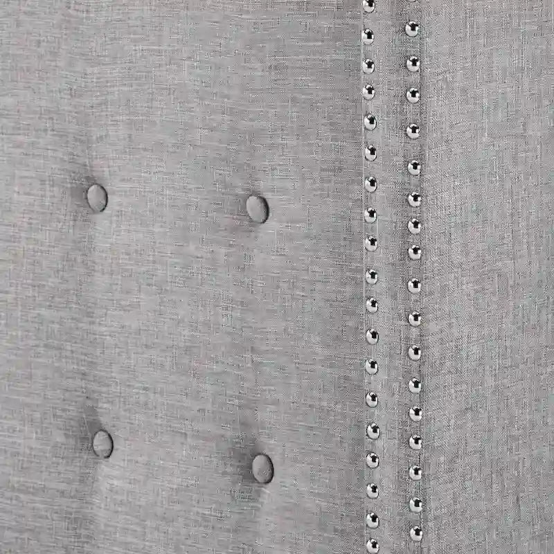 Tête de lit capitonnée à oreilles en lin par
