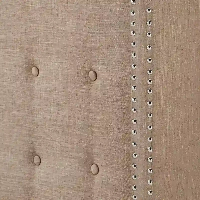 Tête de lit capitonnée à oreilles en lin par
