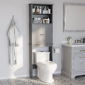 Meuble de rangement WC suspendu avec porte