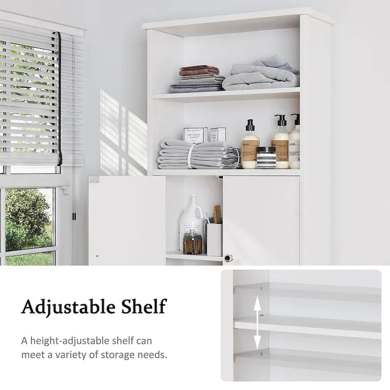 Meuble de rangement WC suspendu avec porte