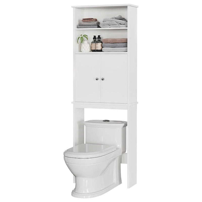 Meuble de rangement WC suspendu avec porte