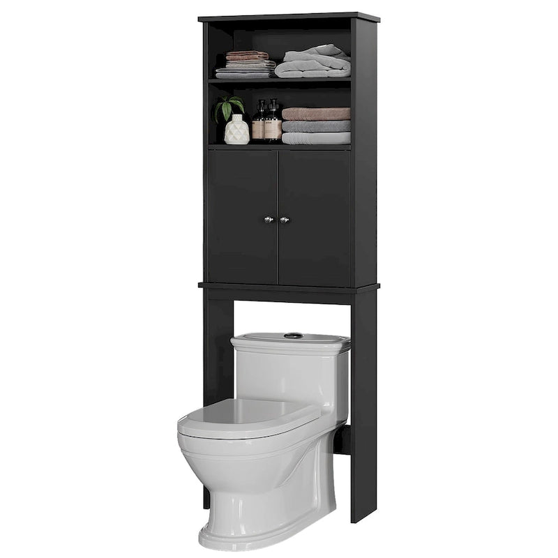 Meuble de rangement WC suspendu avec porte