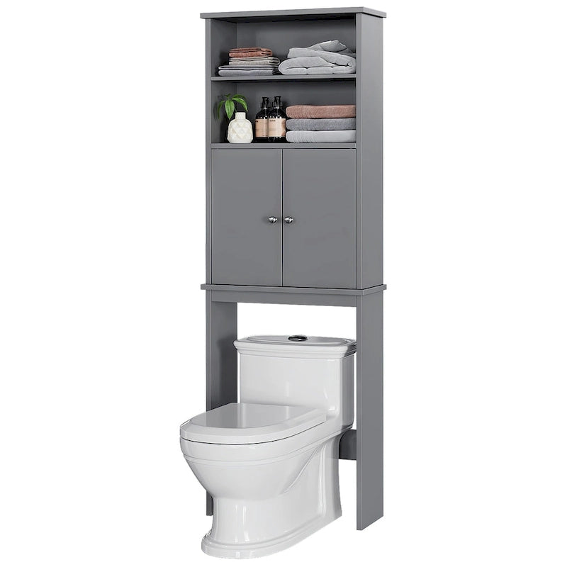 Meuble de rangement WC suspendu avec porte