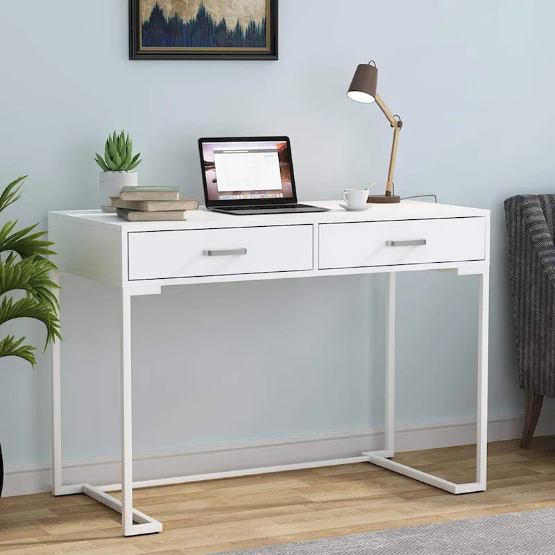 Bureau informatique avec tiroirs, bureau d'écriture