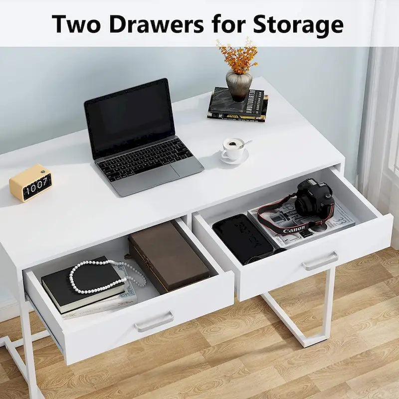 Bureau informatique avec tiroirs, bureau d'écriture