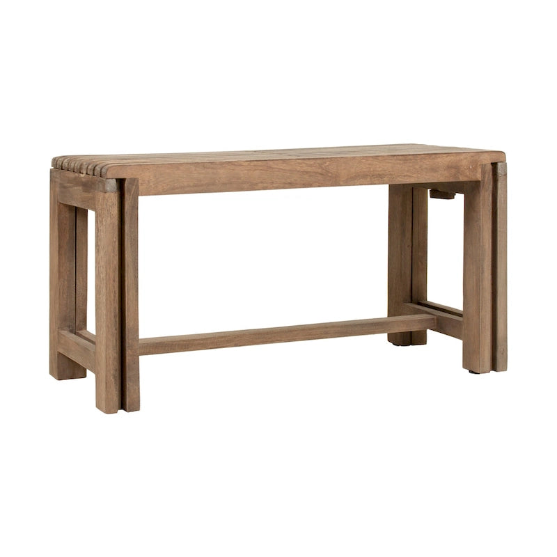 Banc extensible en manguier massif naturel par