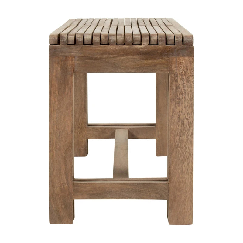 Banc extensible en manguier massif naturel par