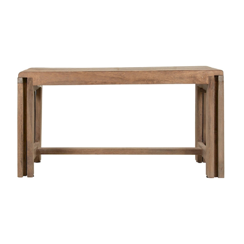 Banc extensible en manguier massif naturel par