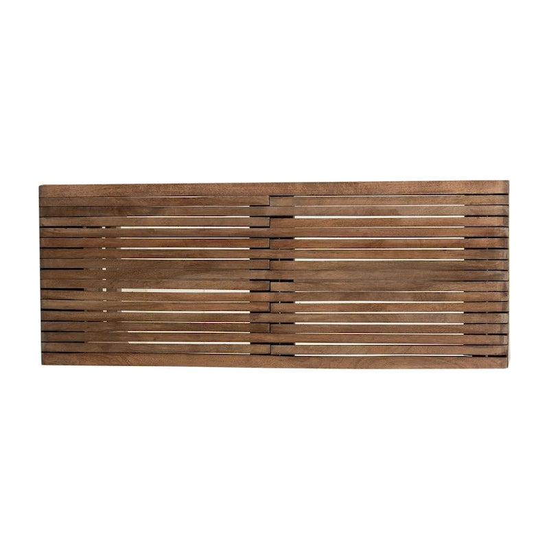 Banc extensible en manguier massif naturel par