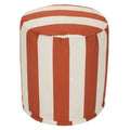 Pouf Ottoman Rayures Verticales Intérieur / Extérieur 16 L x 16 l x 17 H