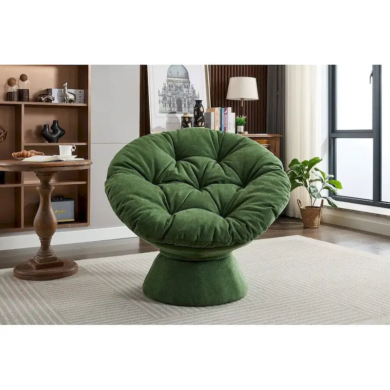 Fauteuil tonneau pivotant à 360° Grand fauteuil d'appoint pivotant