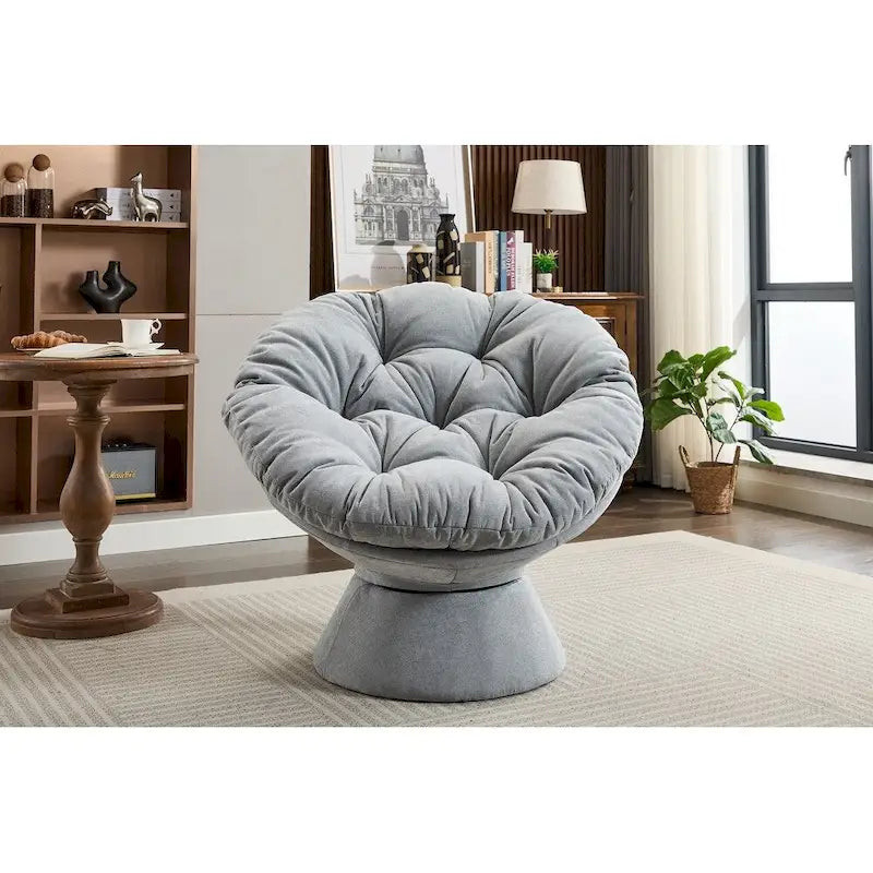 Fauteuil tonneau pivotant à 360° Grand fauteuil d'appoint pivotant