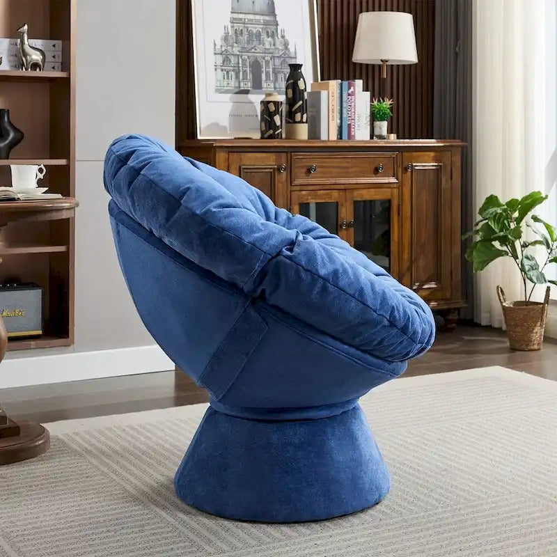 Fauteuil tonneau pivotant à 360° Grand fauteuil d'appoint pivotant