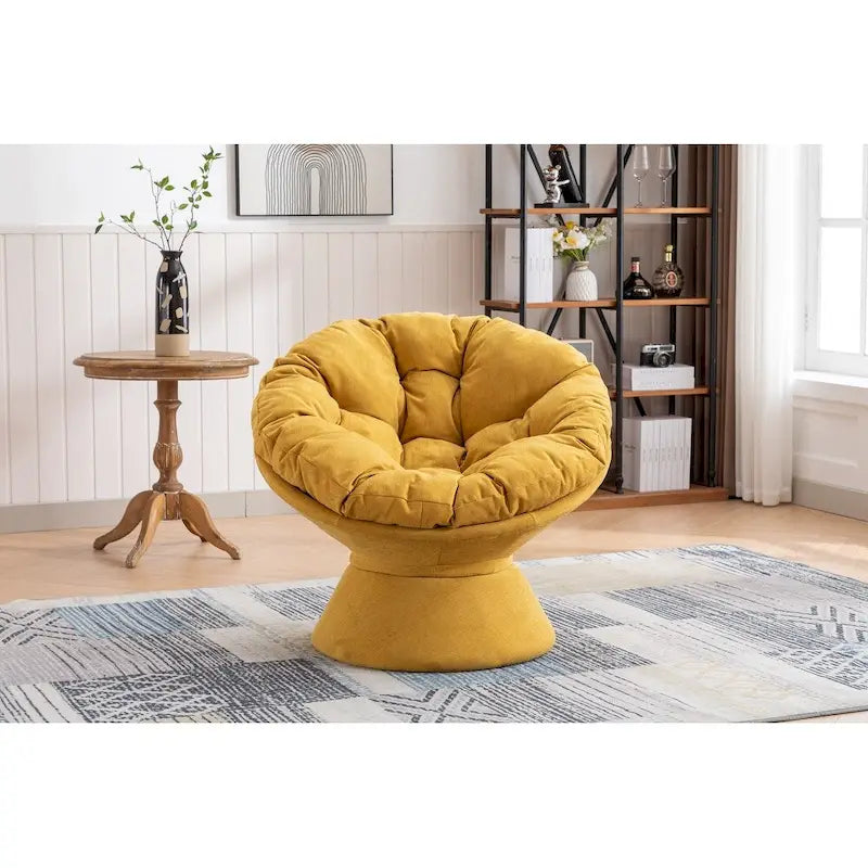 Fauteuil tonneau pivotant à 360° Grand fauteuil d'appoint pivotant