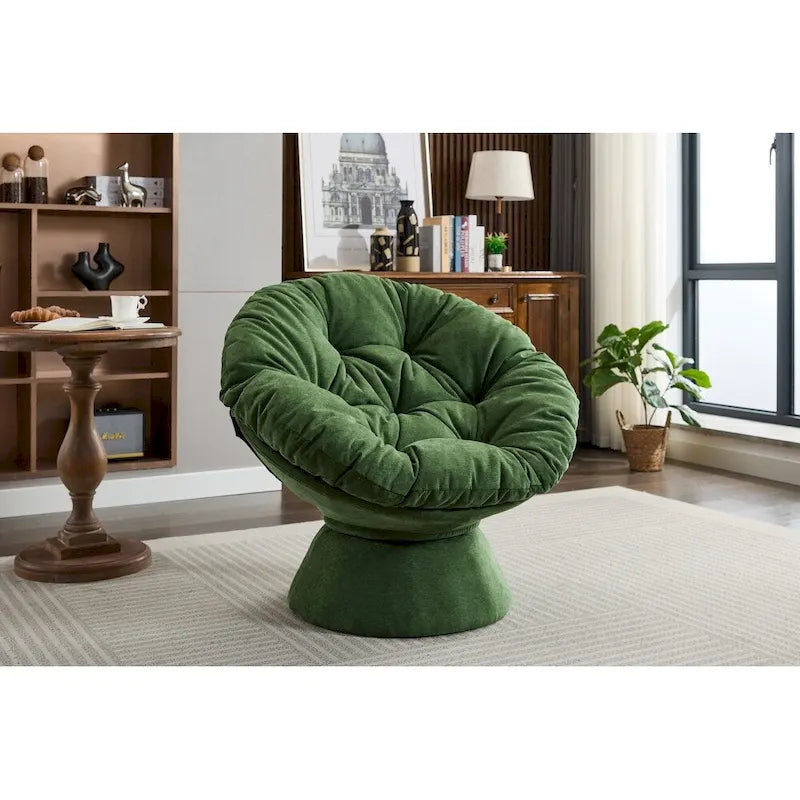 Fauteuil tonneau pivotant à 360° Grand fauteuil d'appoint pivotant