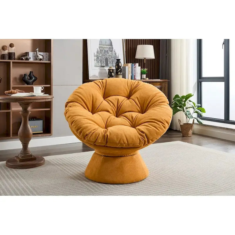 Fauteuil tonneau pivotant à 360° Grand fauteuil d'appoint pivotant