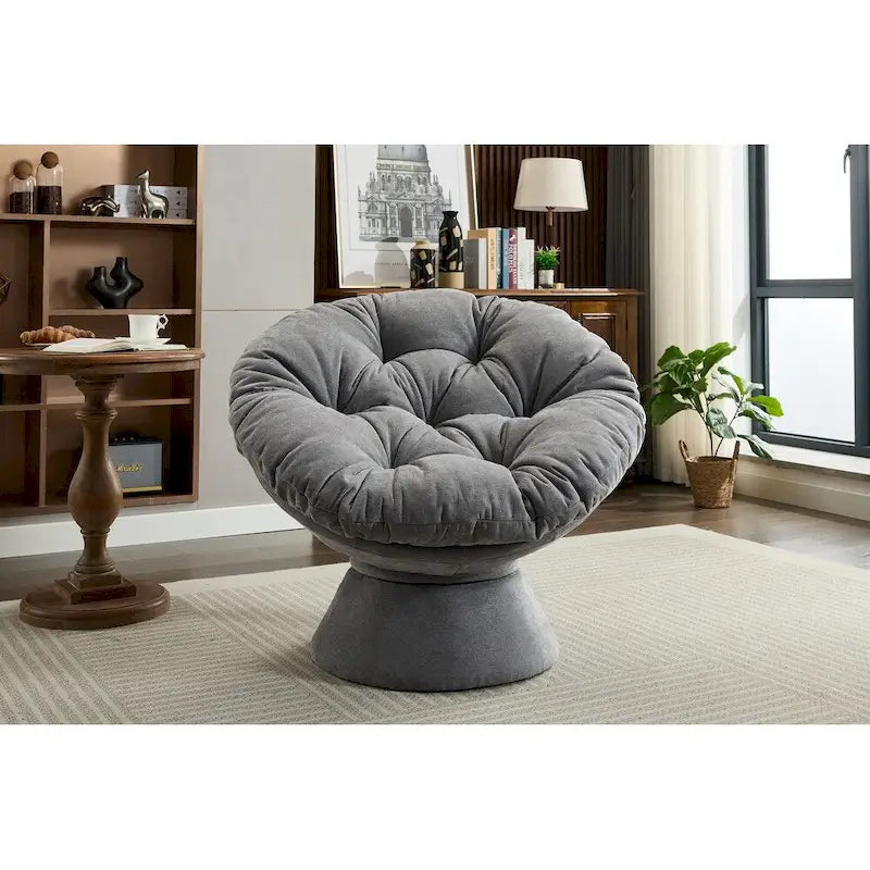 Fauteuil tonneau pivotant à 360° Grand fauteuil d'appoint pivotant